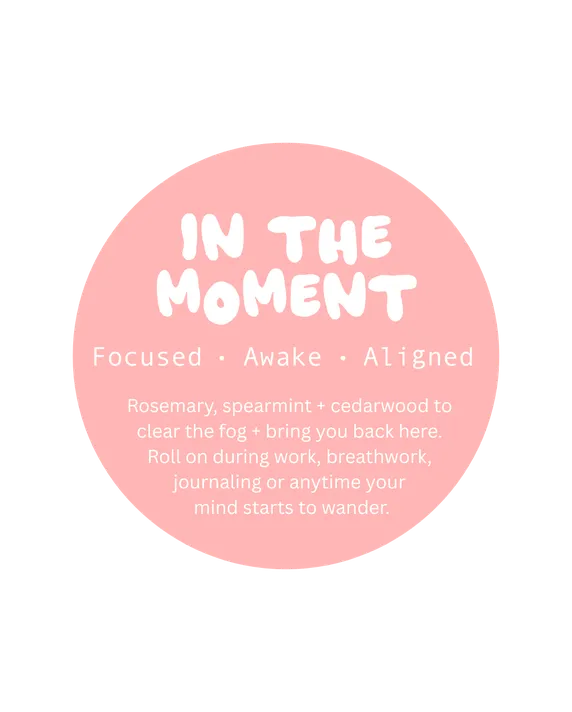 In The Moment. Focused · Awake · Aligned