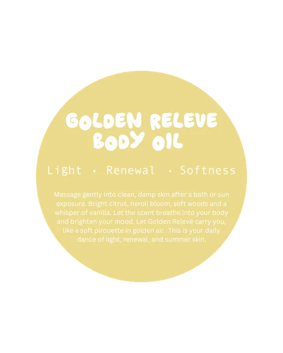 Golden Releve Body Oil. Light · Renewal · Softness